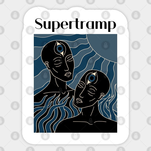 The Dark Sun Of Supertramp Sticker by limatcin